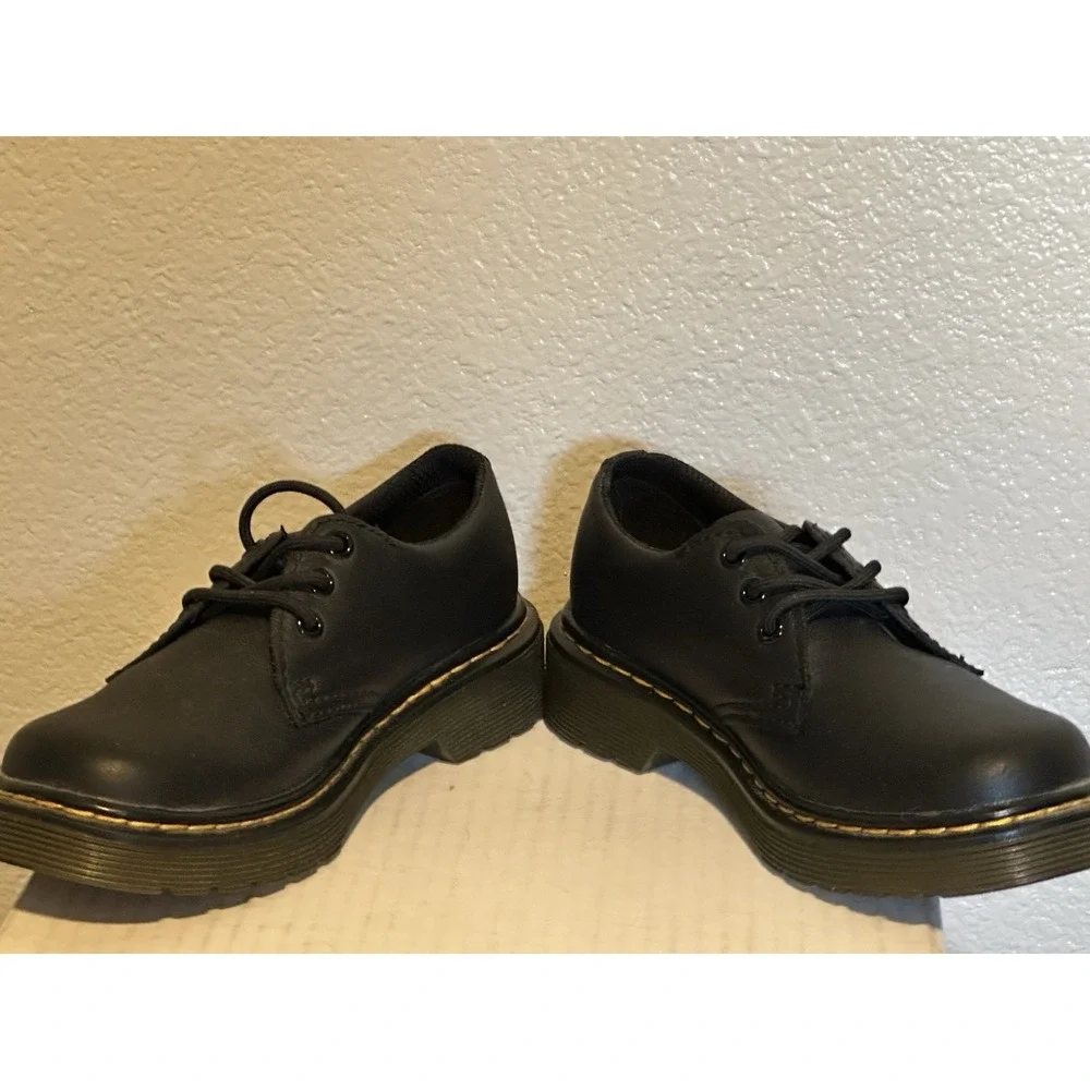Dr. Martens 1461 J Kids sz.12‎ EU 29 Black Leather Oxfords Lace Up Flats Shoes